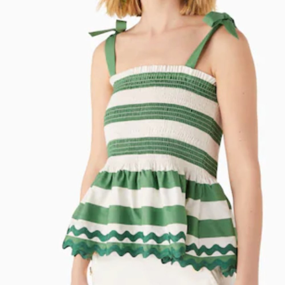 Kate Spade Striped Smock Top